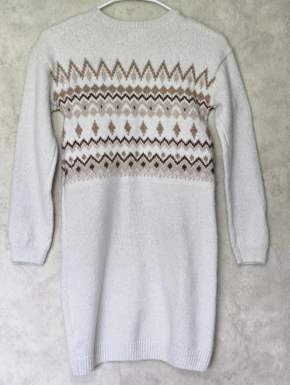 Girls Childrens Place Mommy And Me Fairisle Sweater Dress Size 14